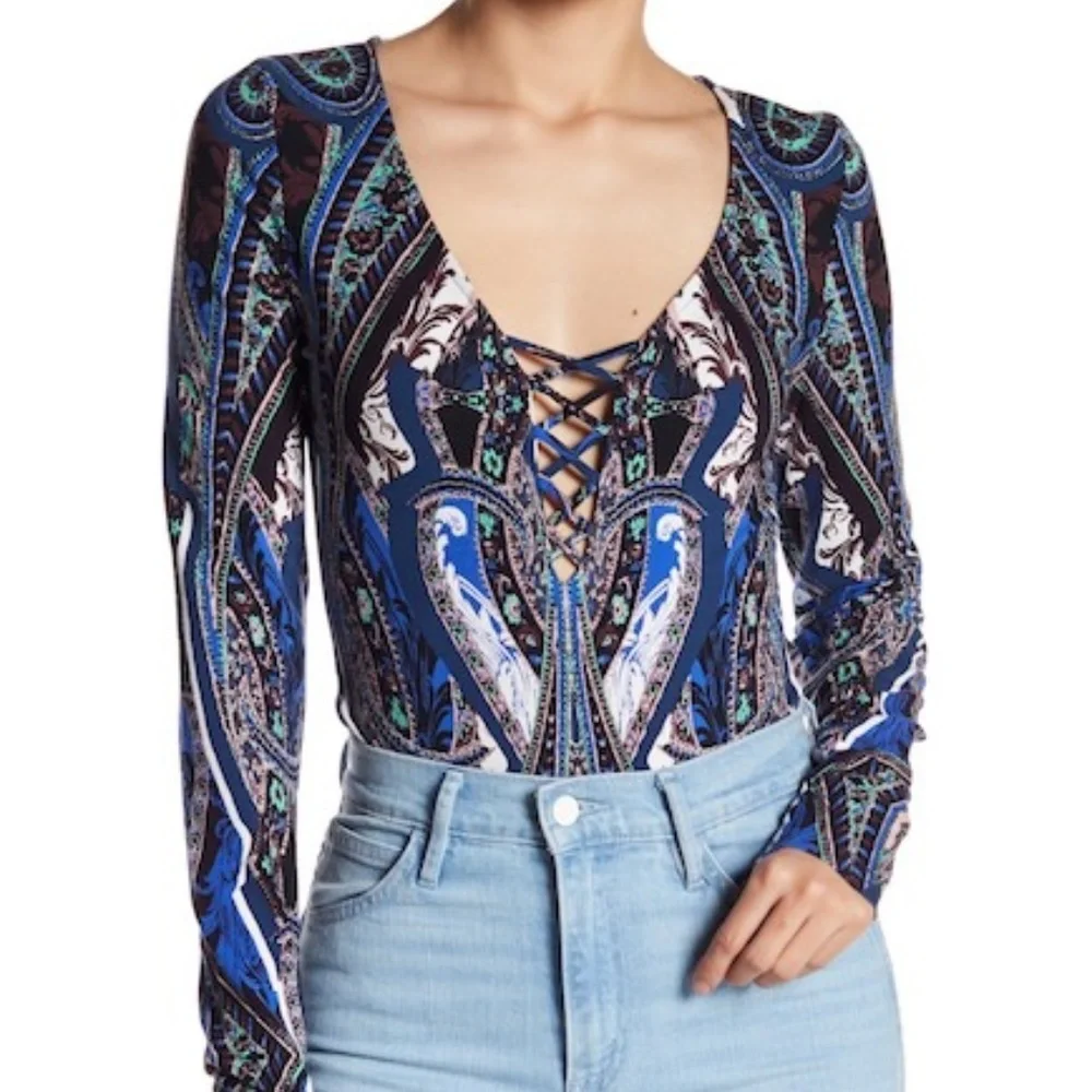 Free People‎ women M Pick A Place Bodysuit